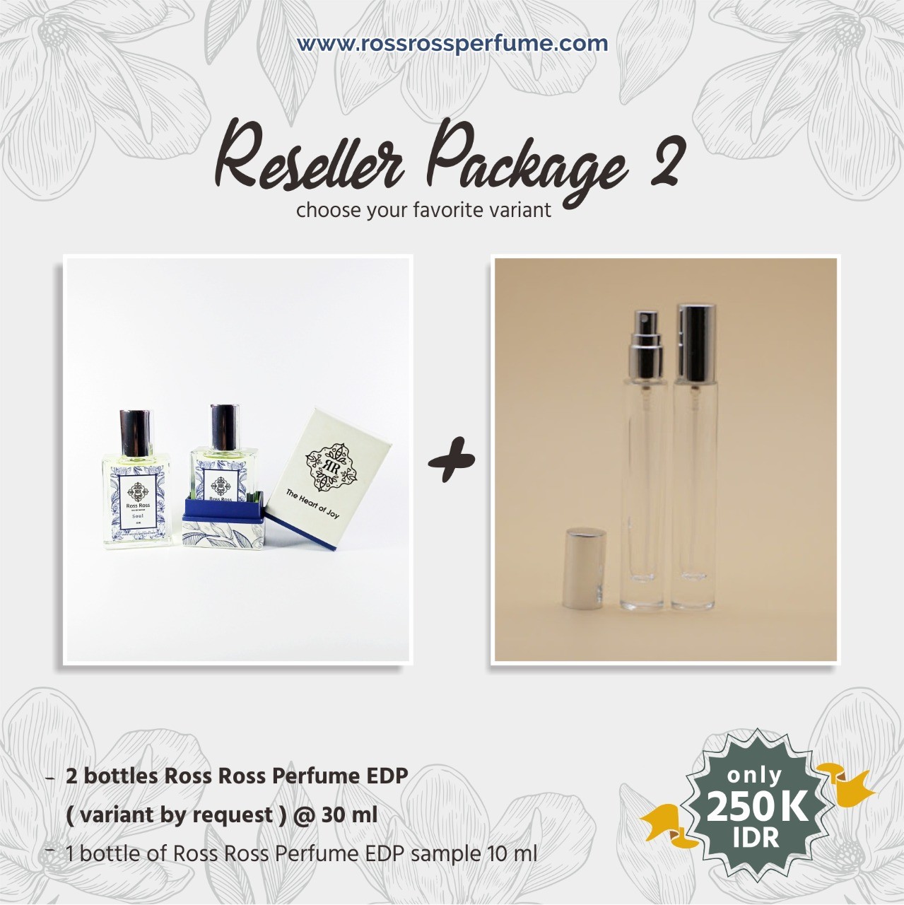 Paket Reseller 2 Ross Ross Perfume Ross Ross Perfume The Heart of Joy
